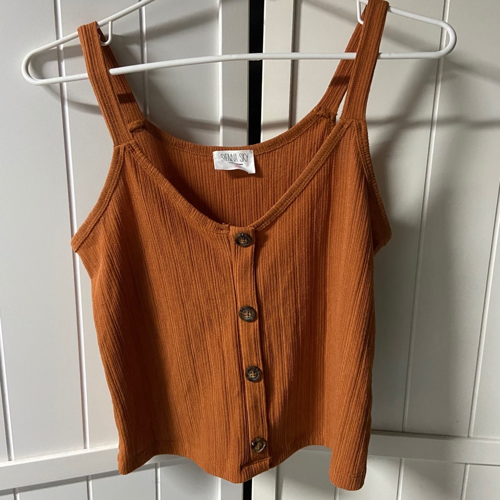 Orange tank top